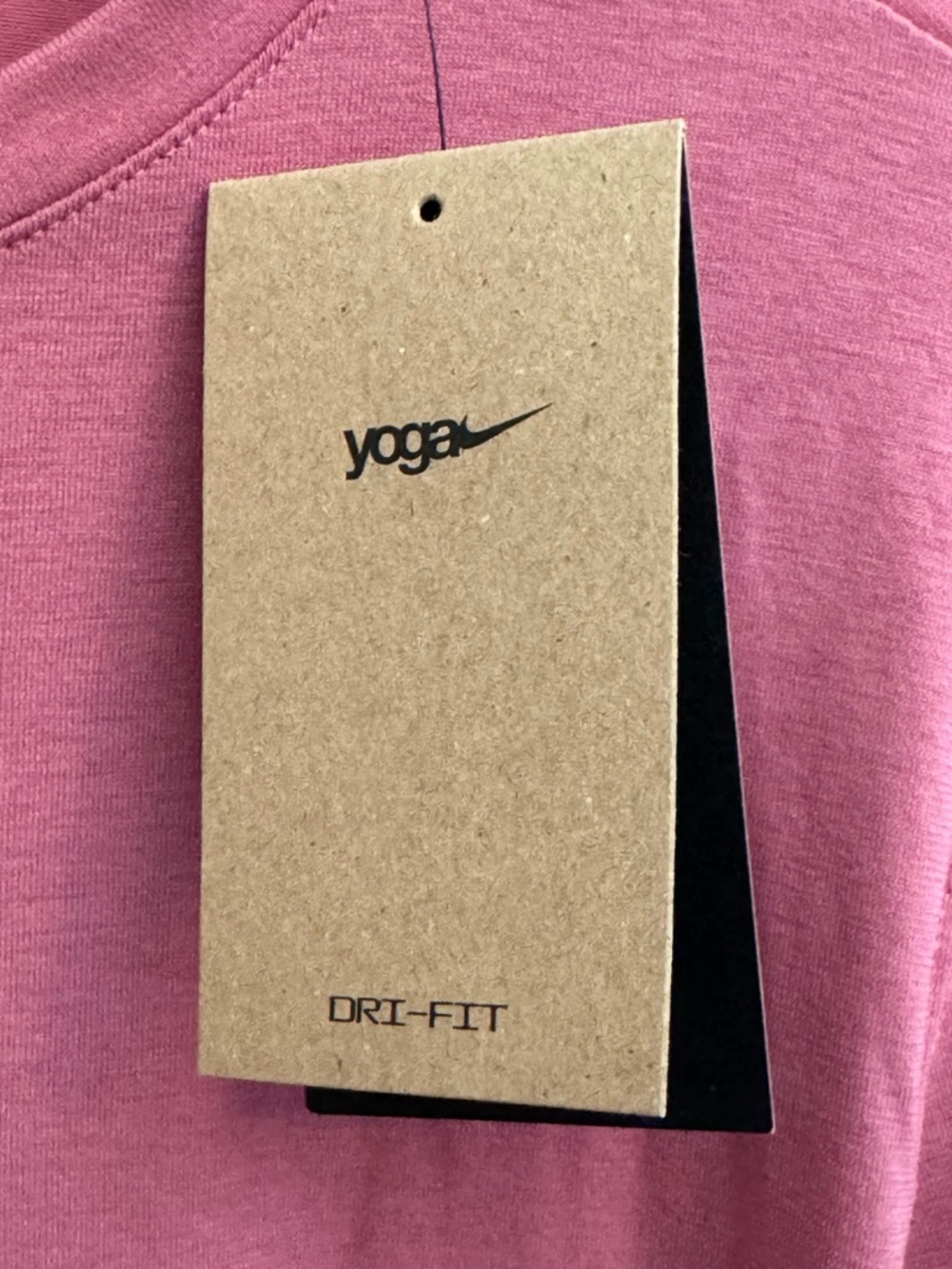 NIKE Yoga - NWT Pink Dri-Fit Long Sleeve Shirt - Size S - Picture 5 of 11